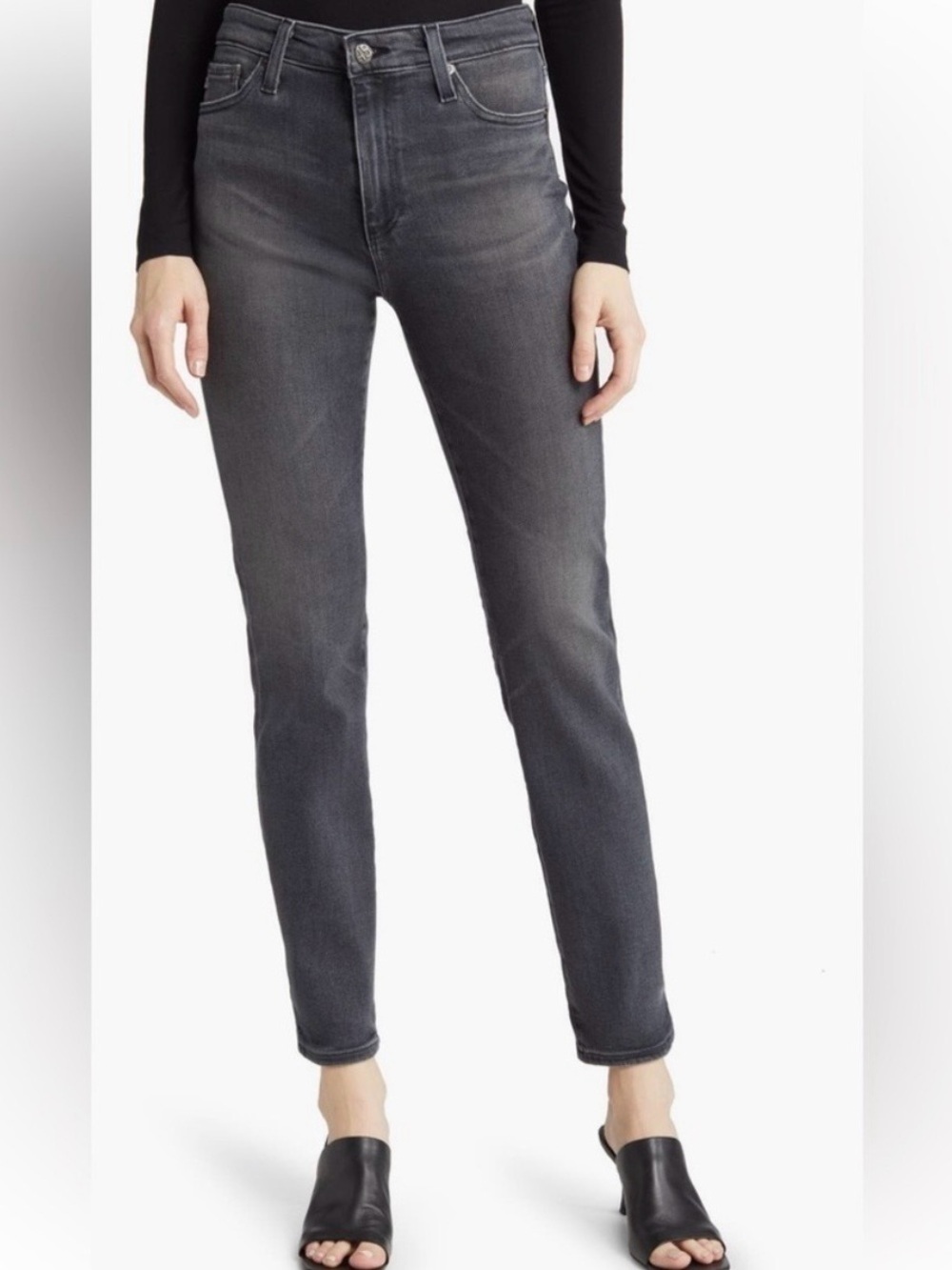 ag-ed Denim Mari Straight Size 31 Grey